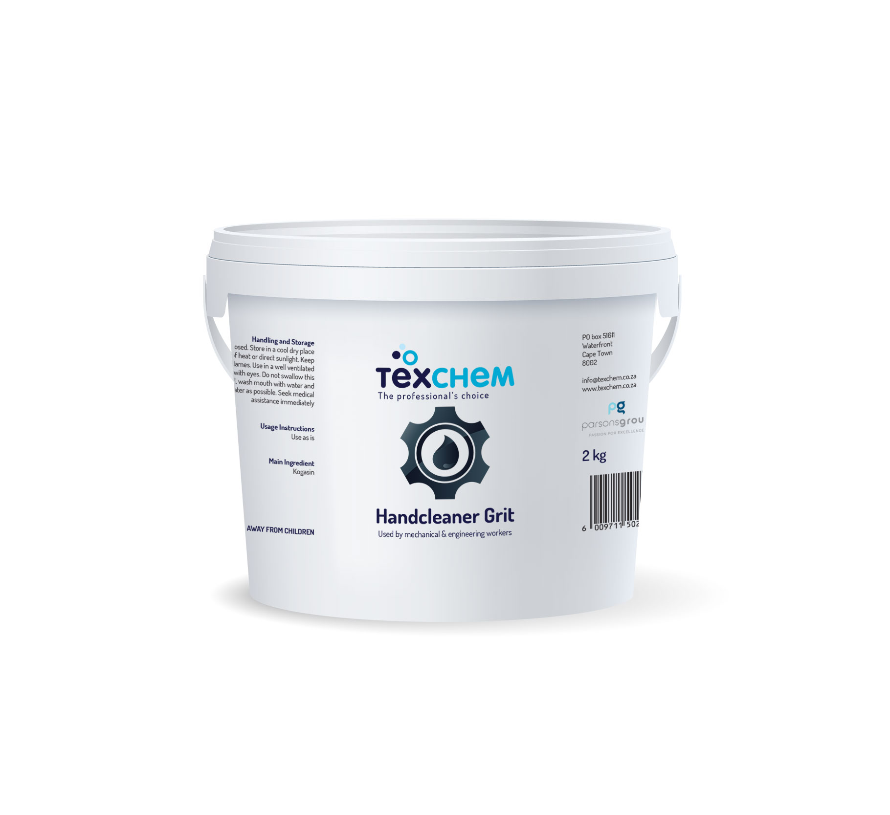 Texchem ™ - Ind - Handcleaner Grit - Gel - 2ltr Bucket