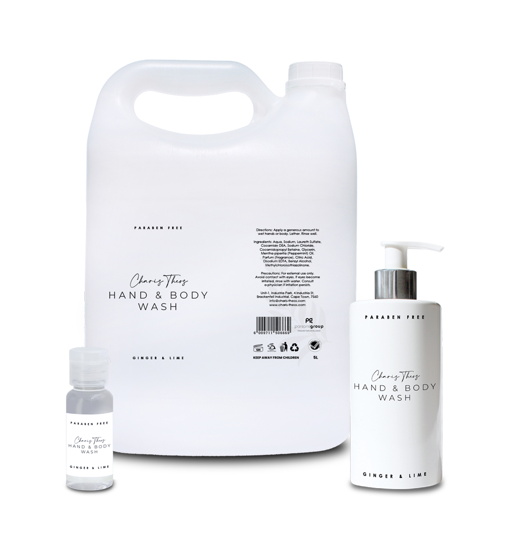 Charis Theos ™ - Amn - Body Wash "Ginger&Lime" - Liquid - 5ltr Can