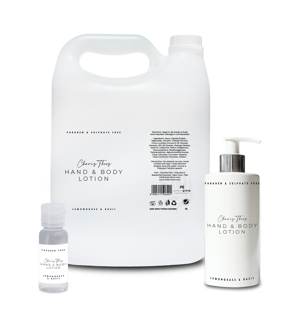 Charis Theos ™ - Amn - Body Lotion "Lemongrass&Basil" - Lotion - Box (100x30ml)
