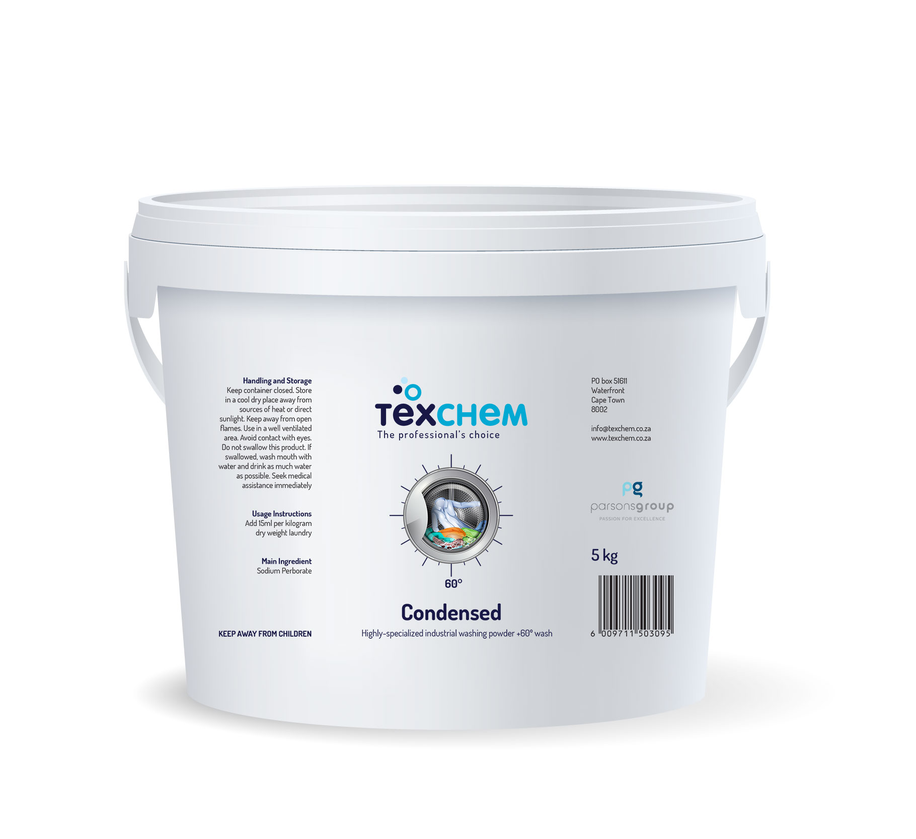 Texchem ™ - Lnd - Laundry Powder - Condense ™ - Powder - 5kg Bucket