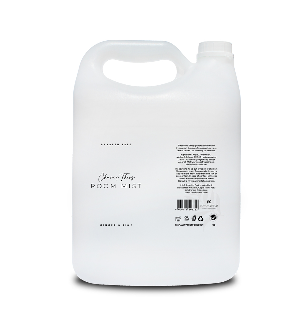 Charis Theos - Amn - Room Mist "Ginger&Lime" - Liquid - 5ltr Can