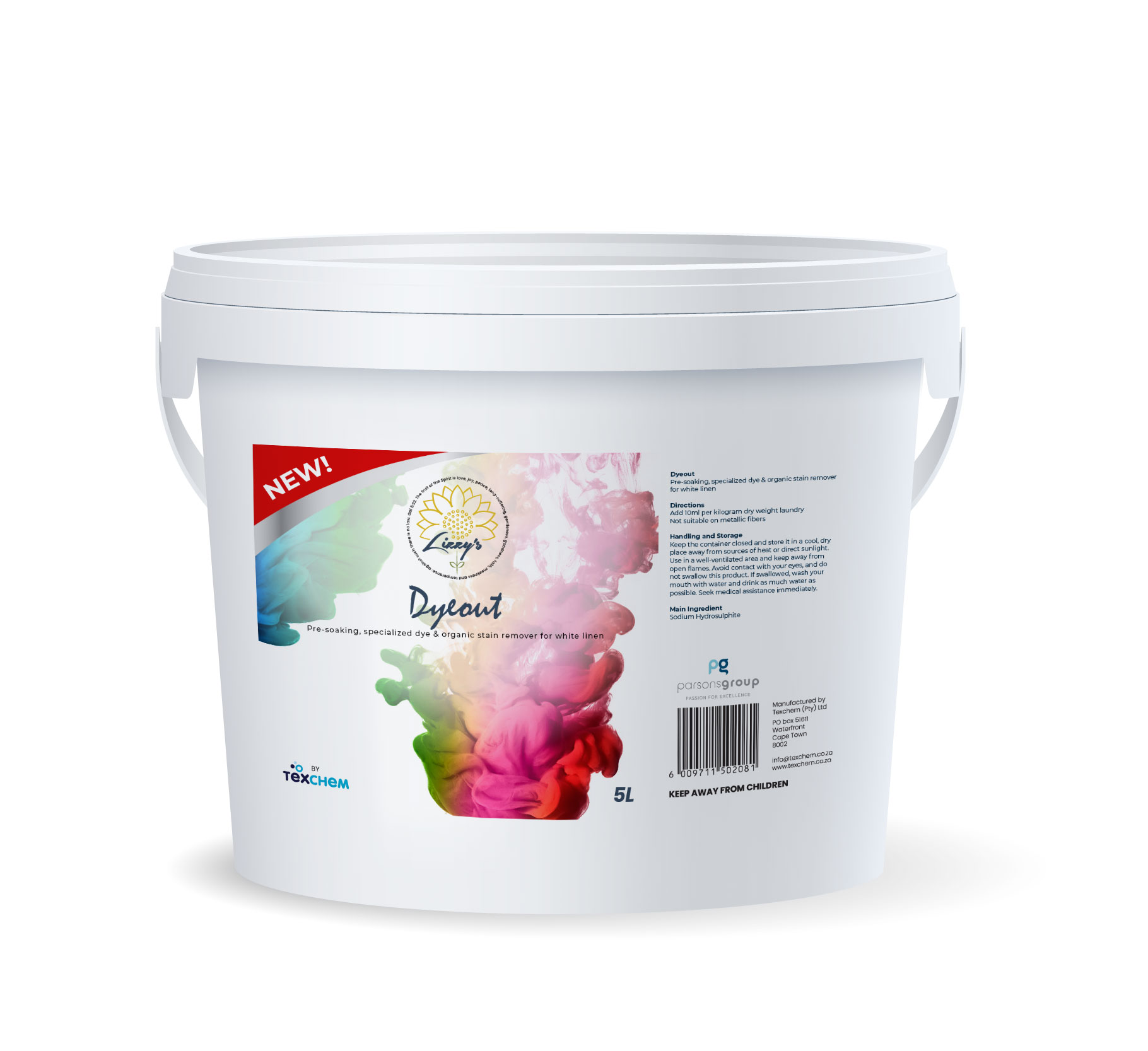 Lizzy's ™ - Lnd - DyeOut - Powder - 5kg Bucket