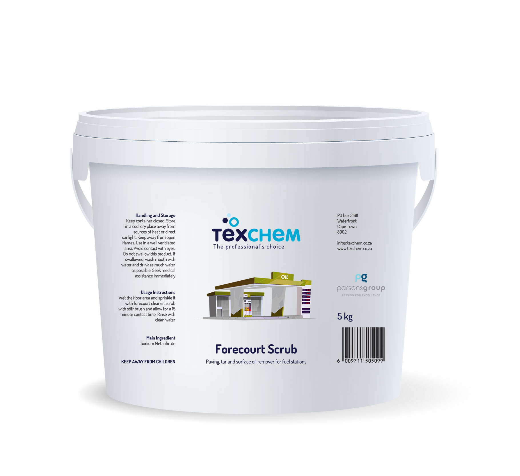 Texchem - Flr - Forecourt Scrub - Powder - 5kg Bucket