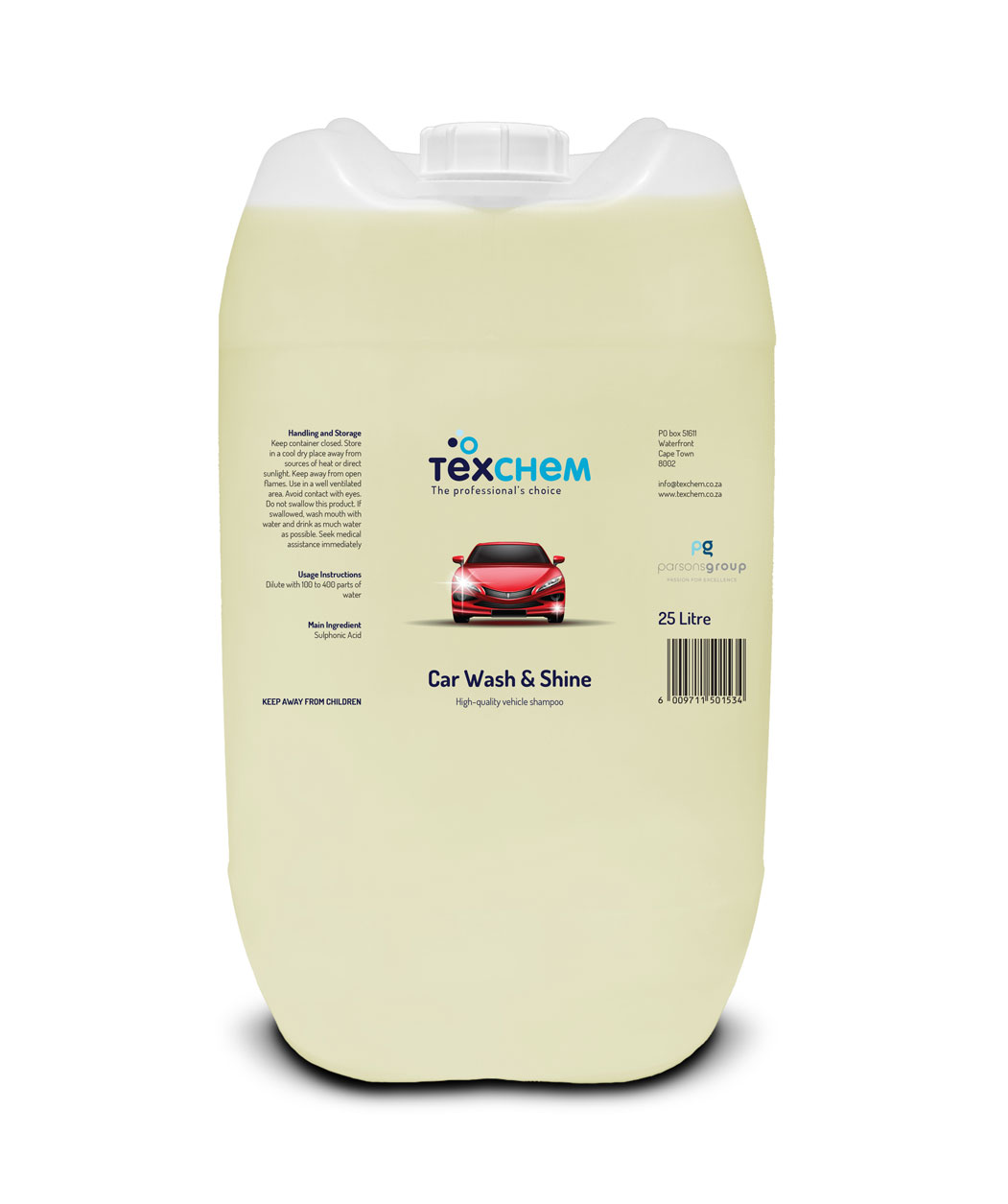 Texchem - Aut - Car Wash&Shine - Liquid - 25ltr Can