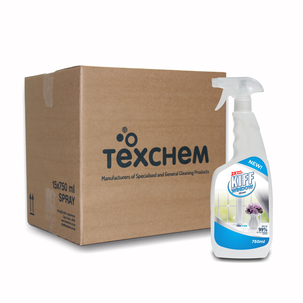 Kiff ™ - Jnt - Window Cleaner - Liquid - Box (15x750ml-Spray)