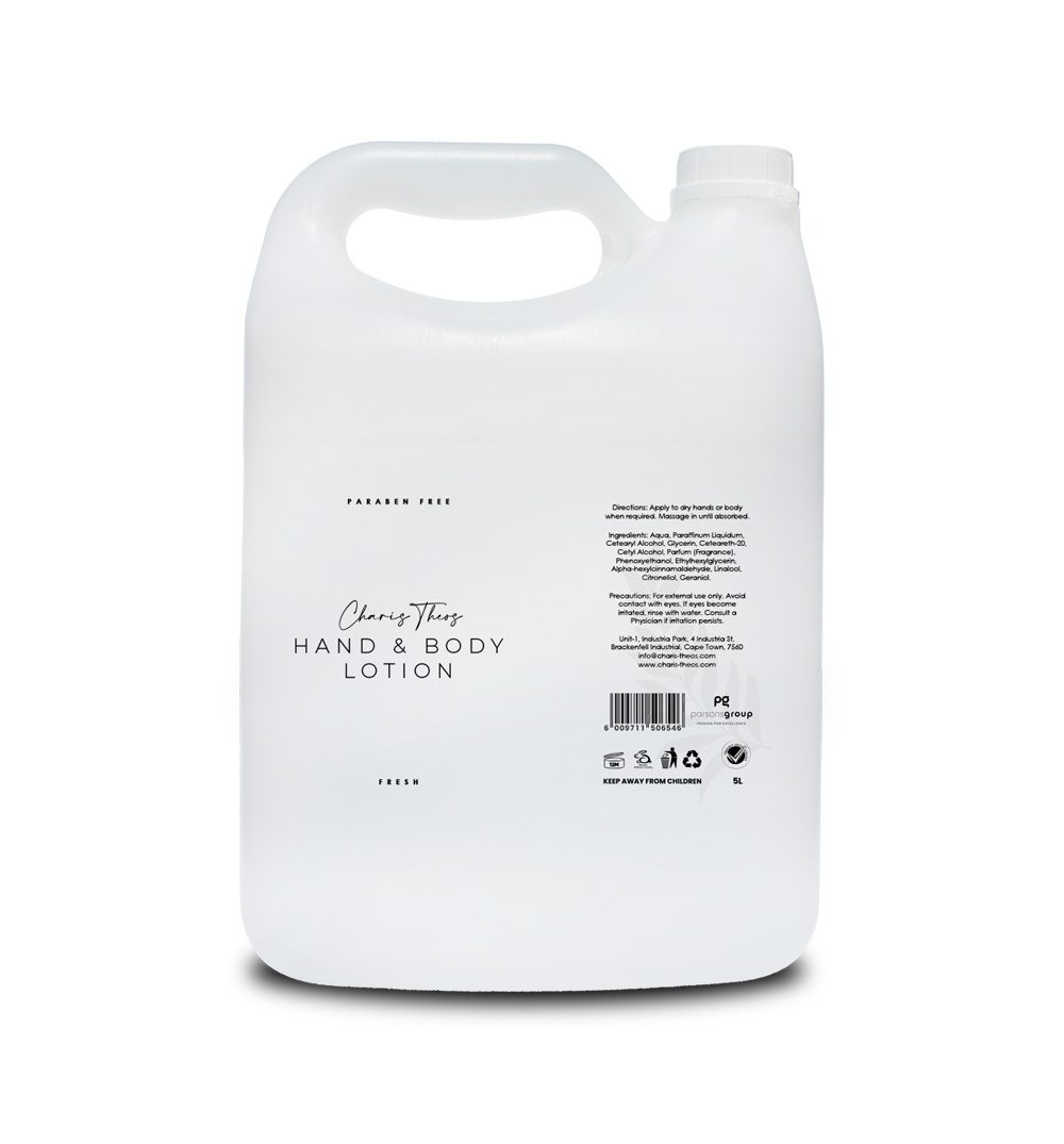 Charis Theos ™ - Amn - Body Lotion "Fresh" - Lotion - 5ltr Can
