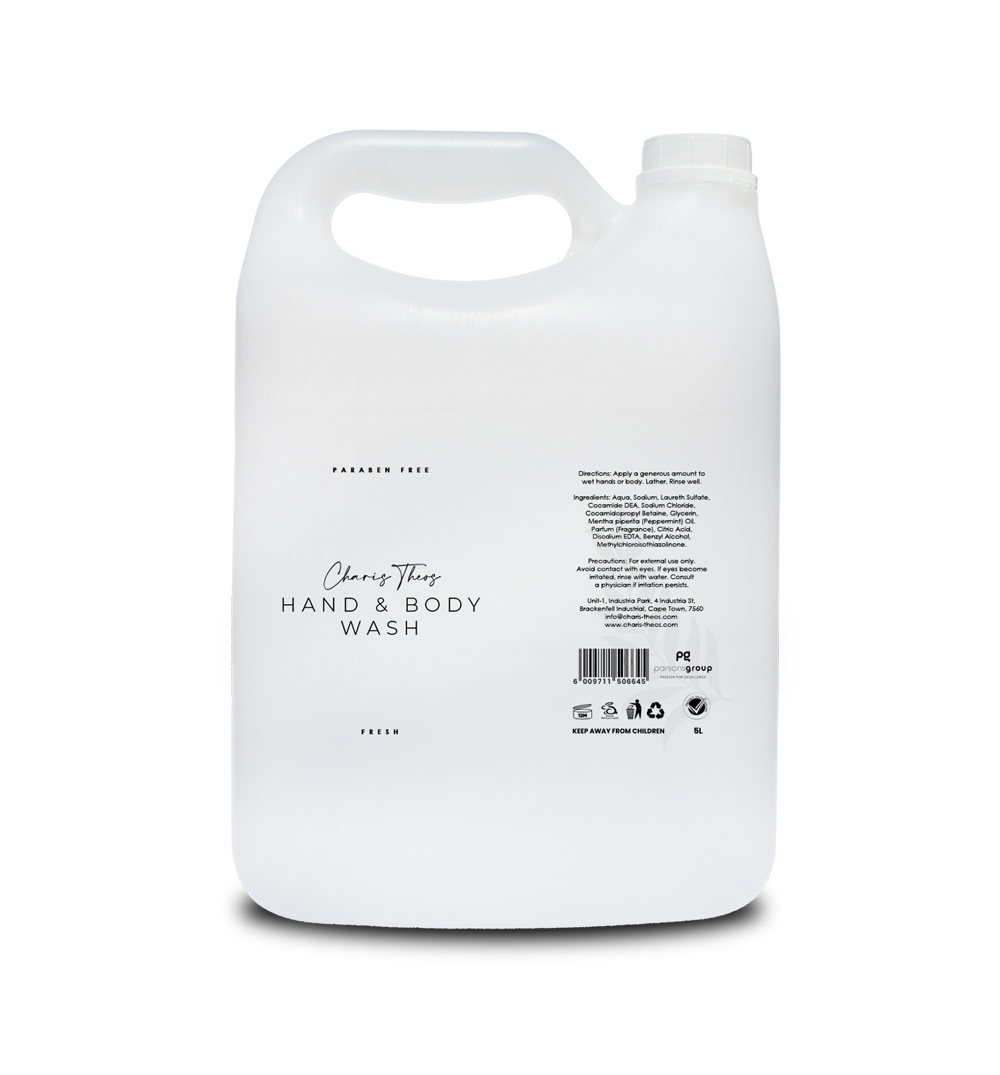 Charis Theos ™ - Amn - Body Wash "Fresh" - Laundry Liquid - 5ltr Can