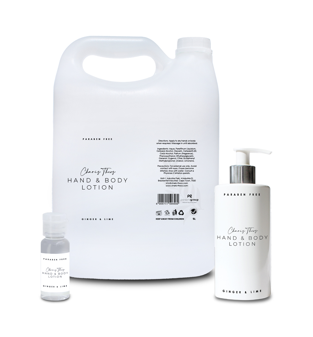 Charis Theos ™ - Amn - Body lotion "Ginger&Lime" - Lotion - Box (100x30ml)